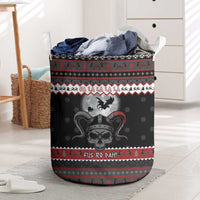 Vikings Christmas Laundry Basket Fa La La La Fus Ro Dah - Wonder Print Shop