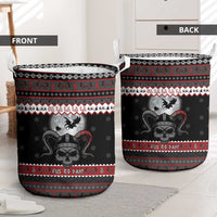 Vikings Christmas Laundry Basket Fa La La La Fus Ro Dah - Wonder Print Shop