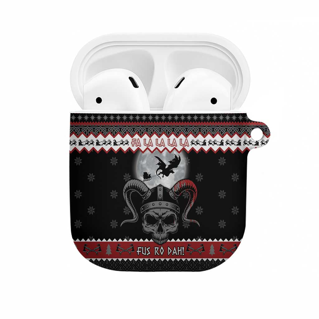 Vikings Christmas AirPods Case Fa La La La Fus Ro Dah - Wonder Print Shop