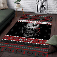 Vikings Christmas Area Rug Fa La La La Fus Ro Dah - Wonder Print Shop