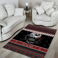 Vikings Christmas Area Rug Fa La La La Fus Ro Dah - Wonder Print Shop
