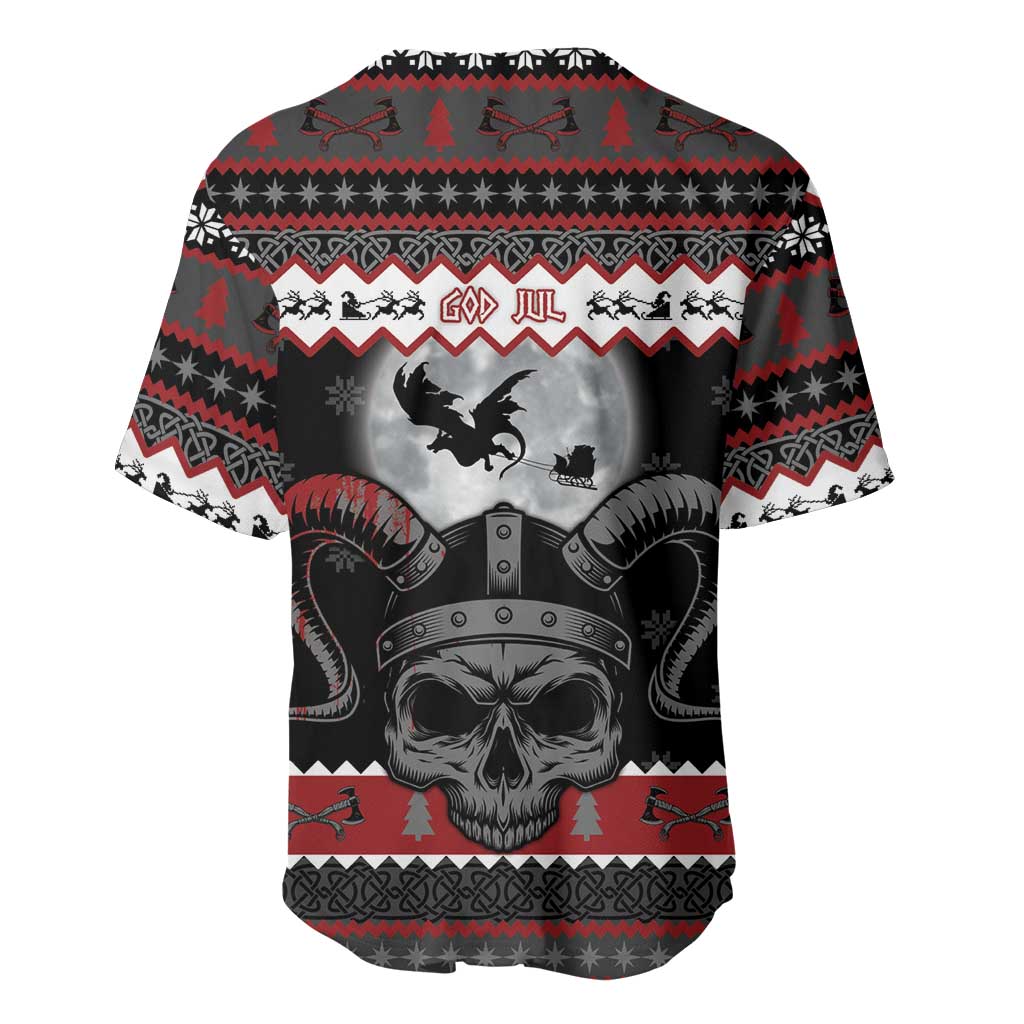 Vikings Christmas Baseball Jersey Fa La La La Fus Ro Dah - Wonder Print Shop