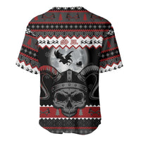 Vikings Christmas Baseball Jersey Fa La La La Fus Ro Dah - Wonder Print Shop