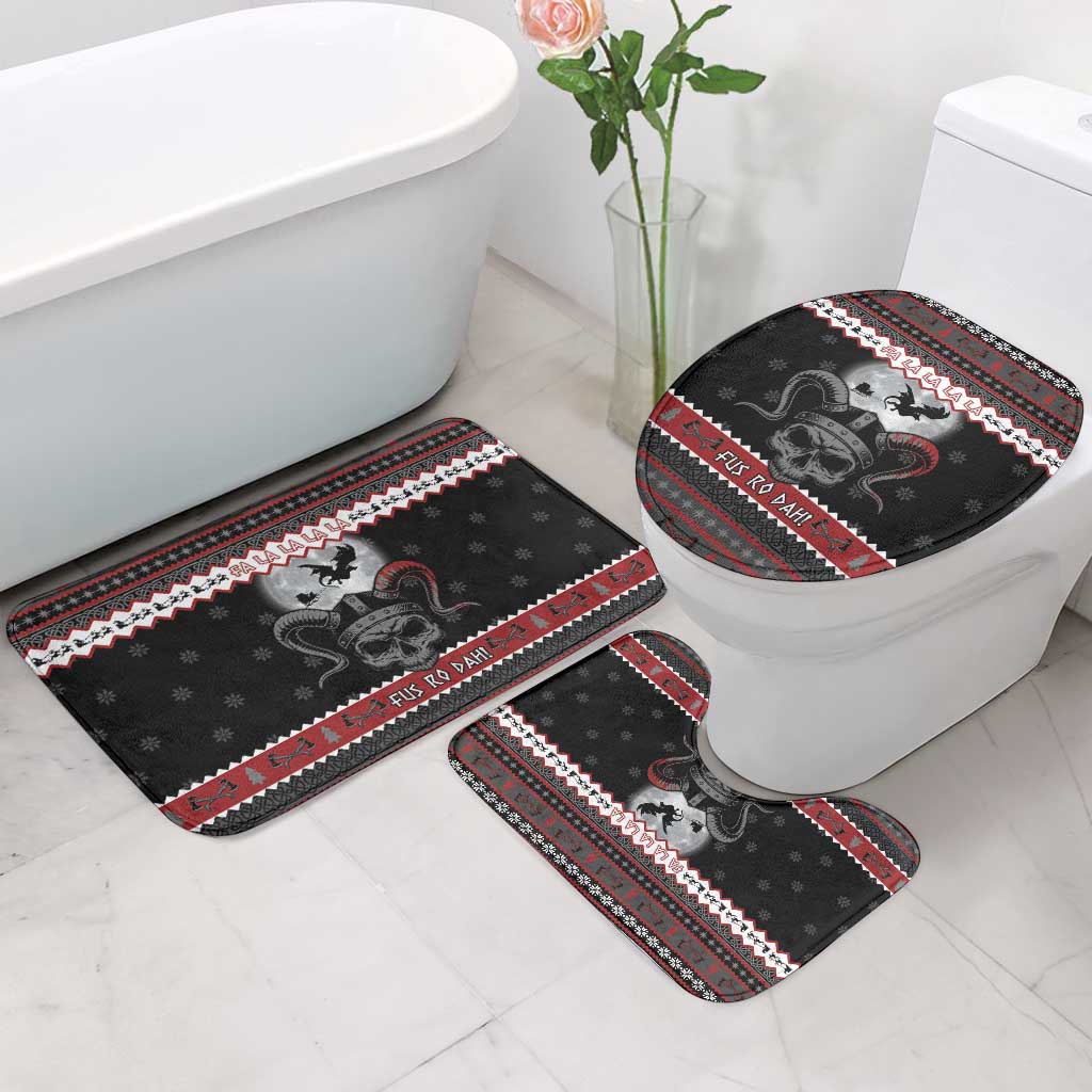 Vikings Christmas Bathroom Set Fa La La La Fus Ro Dah - Wonder Print Shop
