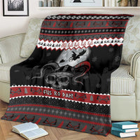 Vikings Christmas Blanket Fa La La La Fus Ro Dah - Wonder Print Shop