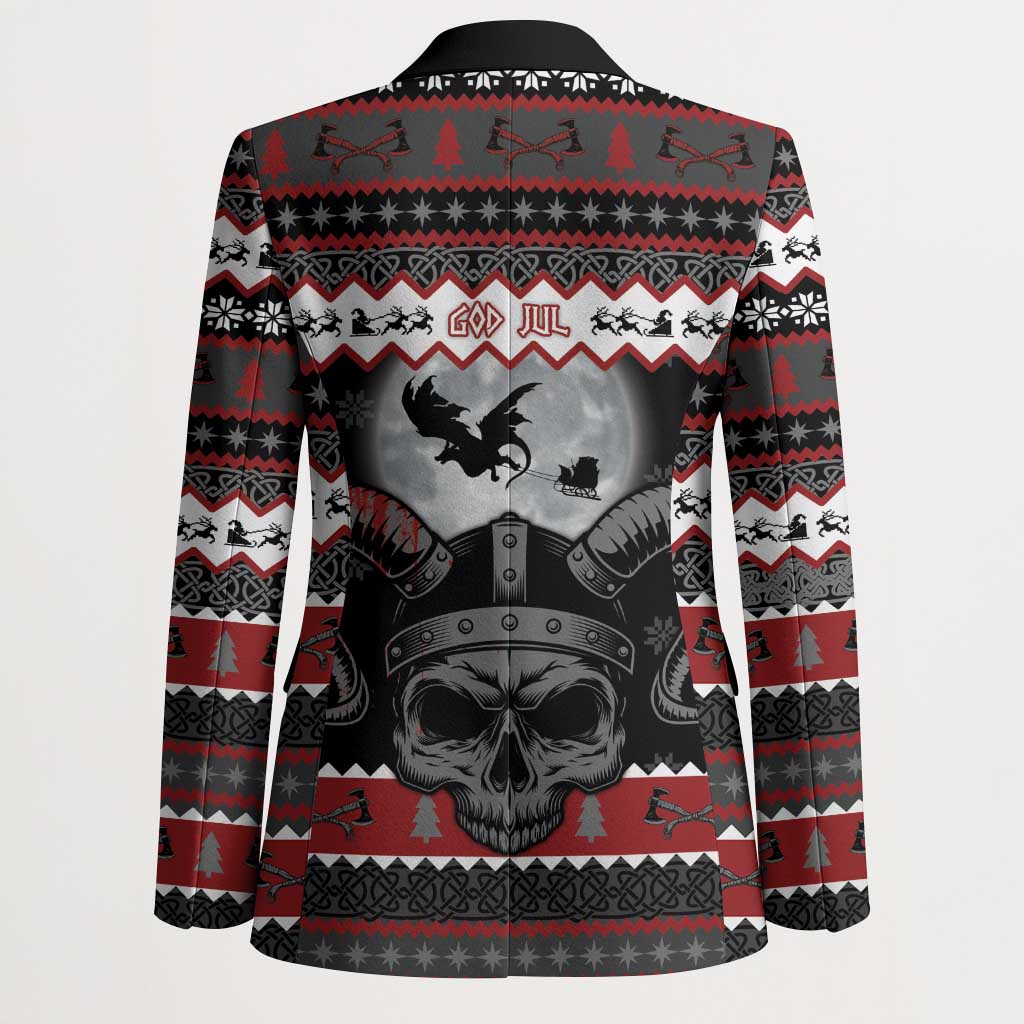 Vikings Christmas Blazer Fa La La La Fus Ro Dah - Wonder Print Shop