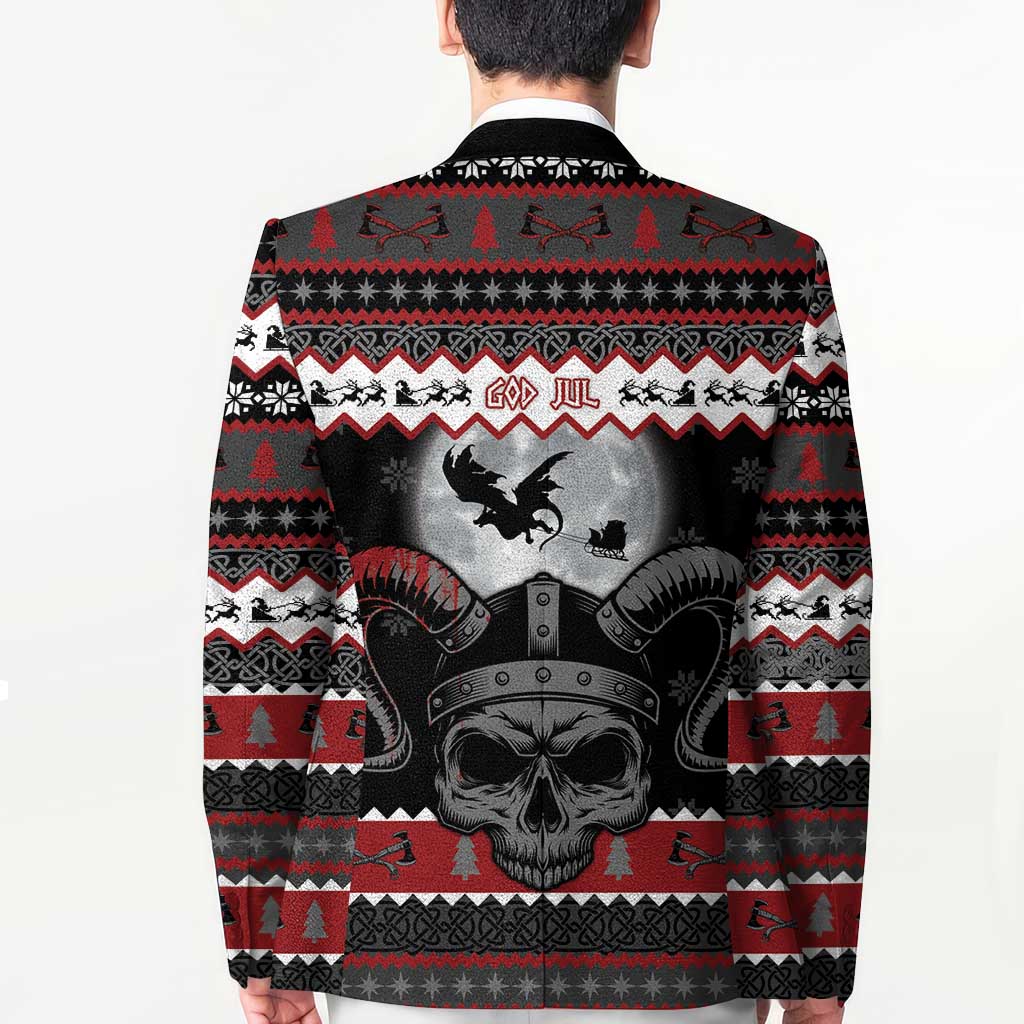 Vikings Christmas Blazer Fa La La La Fus Ro Dah - Wonder Print Shop