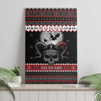 Vikings Christmas Canvas Wall Art Fa La La La Fus Ro Dah - Wonder Print Shop