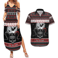 Vikings Christmas Couples Matching Summer Maxi Dress and Hawaiian Shirt Fa La La La Fus Ro Dah - Wonder Print Shop