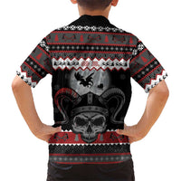 Vikings Christmas Family Matching Off Shoulder Maxi Dress and Hawaiian Shirt Fa La La La Fus Ro Dah - Wonder Print Shop