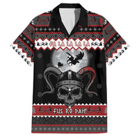 Vikings Christmas Family Matching Off Shoulder Maxi Dress and Hawaiian Shirt Fa La La La Fus Ro Dah - Wonder Print Shop