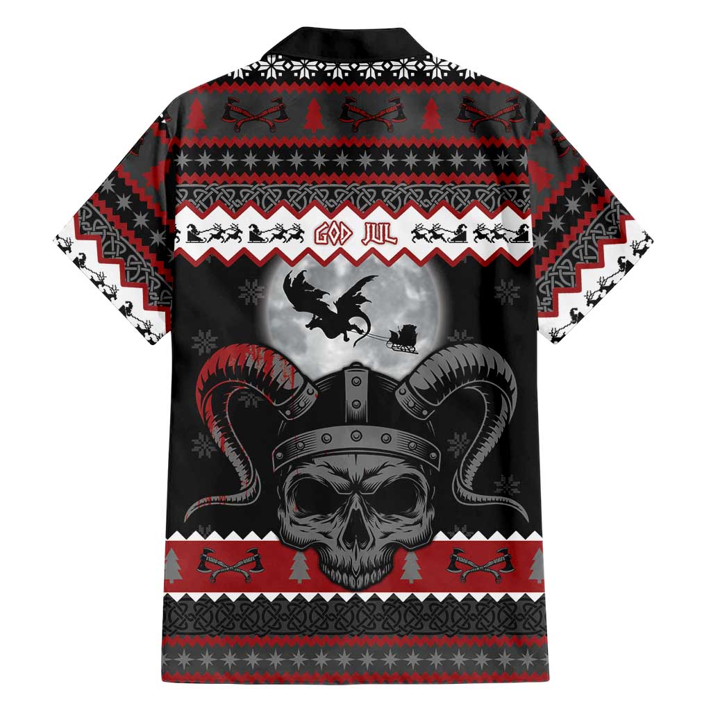 Vikings Christmas Family Matching Off Shoulder Maxi Dress and Hawaiian Shirt Fa La La La Fus Ro Dah - Wonder Print Shop