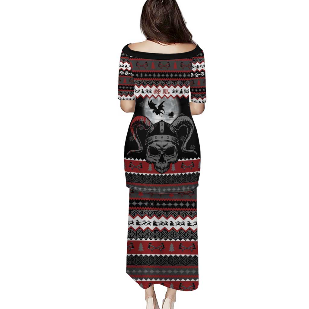 Vikings Christmas Family Matching Puletasi and Hawaiian Shirt Fa La La La Fus Ro Dah - Wonder Print Shop