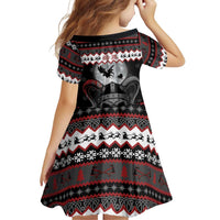 Vikings Christmas Family Matching Summer Maxi Dress and Hawaiian Shirt Fa La La La Fus Ro Dah - Wonder Print Shop