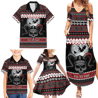 Vikings Christmas Family Matching Summer Maxi Dress and Hawaiian Shirt Fa La La La Fus Ro Dah - Wonder Print Shop