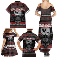 Vikings Christmas Family Matching Summer Maxi Dress and Hawaiian Shirt Fa La La La Fus Ro Dah - Wonder Print Shop