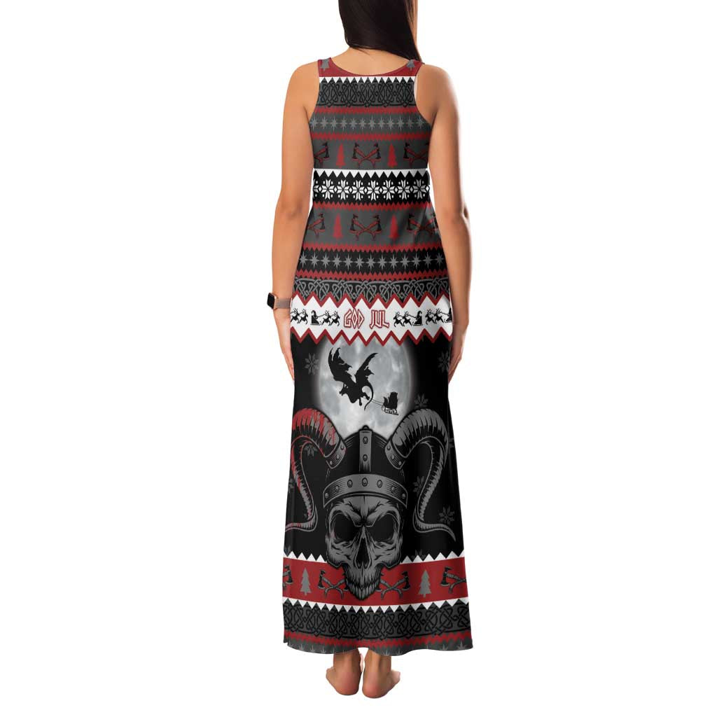 Vikings Christmas Family Matching Tank Maxi Dress and Hawaiian Shirt Fa La La La Fus Ro Dah - Wonder Print Shop