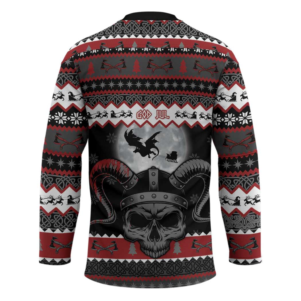 Vikings Christmas Hockey Jersey Fa La La La Fus Ro Dah - Wonder Print Shop