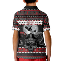 Vikings Christmas Kid Polo Shirt Fa La La La Fus Ro Dah - Wonder Print Shop