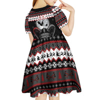 Vikings Christmas Kid Short Sleeve Dress Fa La La La Fus Ro Dah - Wonder Print Shop