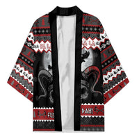 Vikings Christmas Kimono Fa La La La Fus Ro Dah - Wonder Print Shop