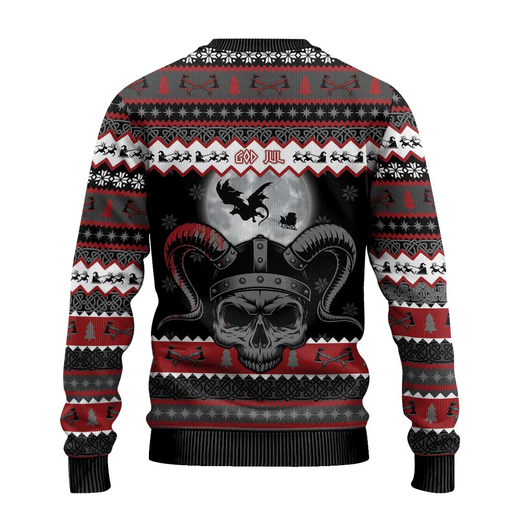 Vikings Christmas Ugly Christmas Sweater Fa La La La Fus Ro Dah - Wonder Print Shop