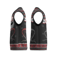 Vikings Christmas Knitted V-Neck Vest Fa La La La Fus Ro Dah - Wonder Print Shop