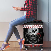 Vikings Christmas Luggage Cover Fa La La La Fus Ro Dah - Wonder Print Shop