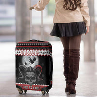 Vikings Christmas Luggage Cover Fa La La La Fus Ro Dah - Wonder Print Shop