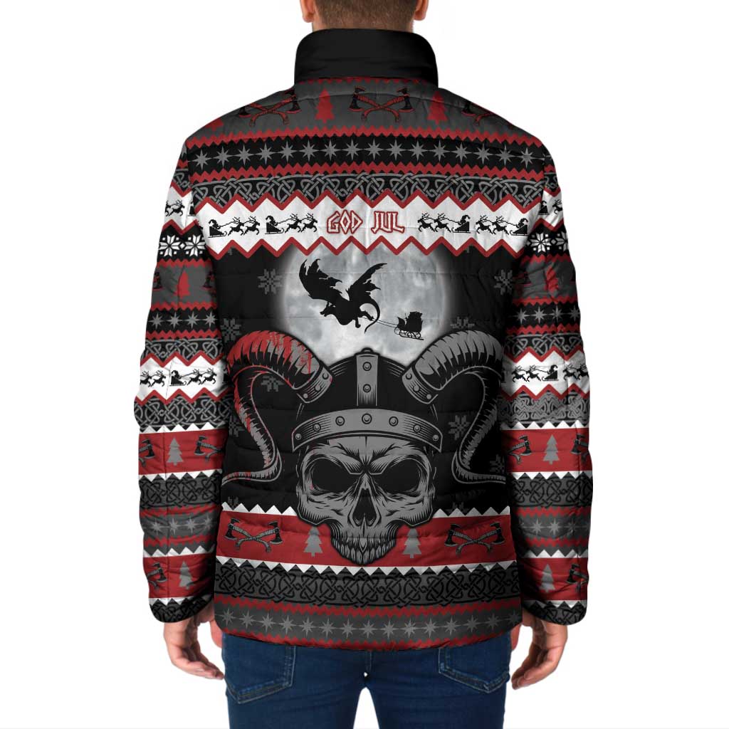 Vikings Christmas Padded Jacket Fa La La La Fus Ro Dah - Wonder Print Shop