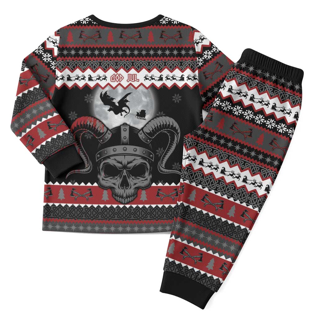 Vikings Christmas Pajama Set Fa La La La Fus Ro Dah - Wonder Print Shop