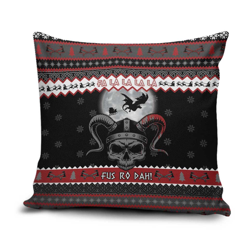 Vikings Christmas Pillow Cover Fa La La La Fus Ro Dah - Wonder Print Shop