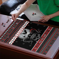 Vikings Christmas Puzzle Fa La La La Fus Ro Dah - Wonder Print Shop