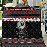 Vikings Christmas Quilt Fa La La La Fus Ro Dah - Wonder Print Shop