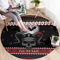 Vikings Christmas Round Carpet Fa La La La Fus Ro Dah - Wonder Print Shop