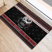Vikings Christmas Rubber Doormat Fa La La La Fus Ro Dah - Wonder Print Shop