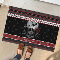 Vikings Christmas Rubber Doormat Fa La La La Fus Ro Dah - Wonder Print Shop