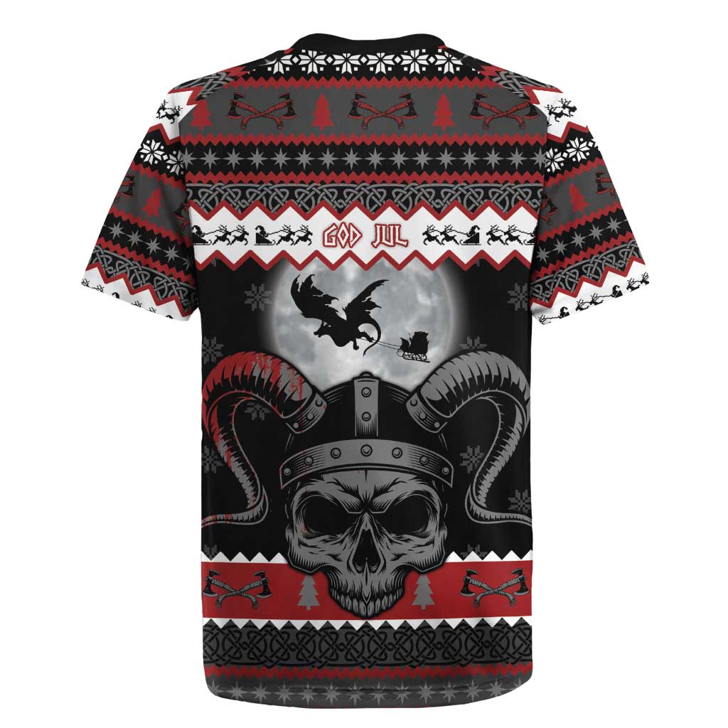 Vikings Christmas Rugby Jersey Fa La La La Fus Ro Dah - Wonder Print Shop