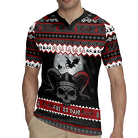 Vikings Christmas Rugby Jersey Fa La La La Fus Ro Dah - Wonder Print Shop