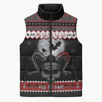 Vikings Christmas Sleeveless Puffer Jacket Fa La La La Fus Ro Dah - Wonder Print Shop