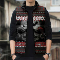 Vikings Christmas Sleeveless Puffer Jacket Fa La La La Fus Ro Dah - Wonder Print Shop