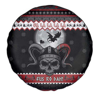 Vikings Christmas Spare Tire Cover Fa La La La Fus Ro Dah - Wonder Print Shop