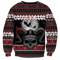 Vikings Christmas Sweatshirt Fa La La La Fus Ro Dah - Wonder Print Shop