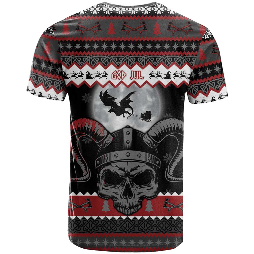 Vikings Christmas T Shirt Fa La La La Fus Ro Dah - Wonder Print Shop