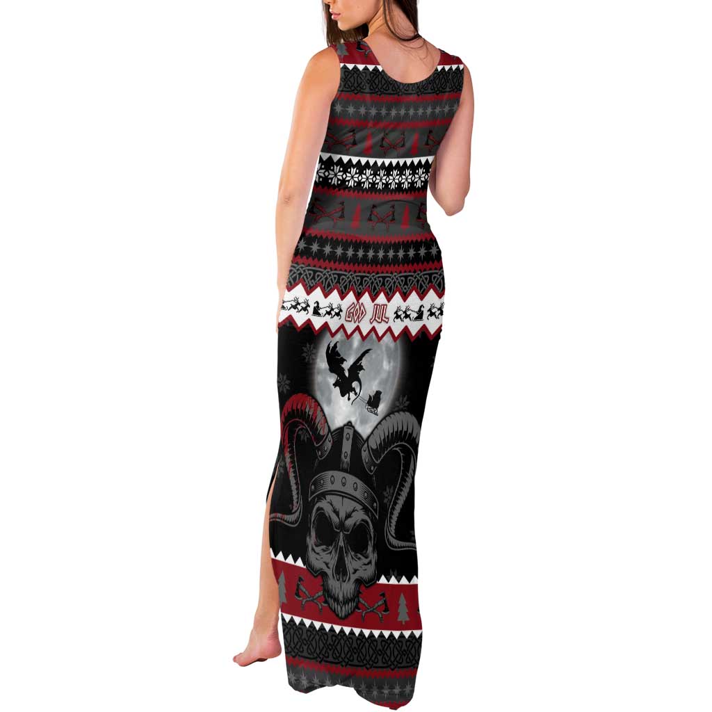 Vikings Christmas Tank Maxi Dress Fa La La La Fus Ro Dah - Wonder Print Shop