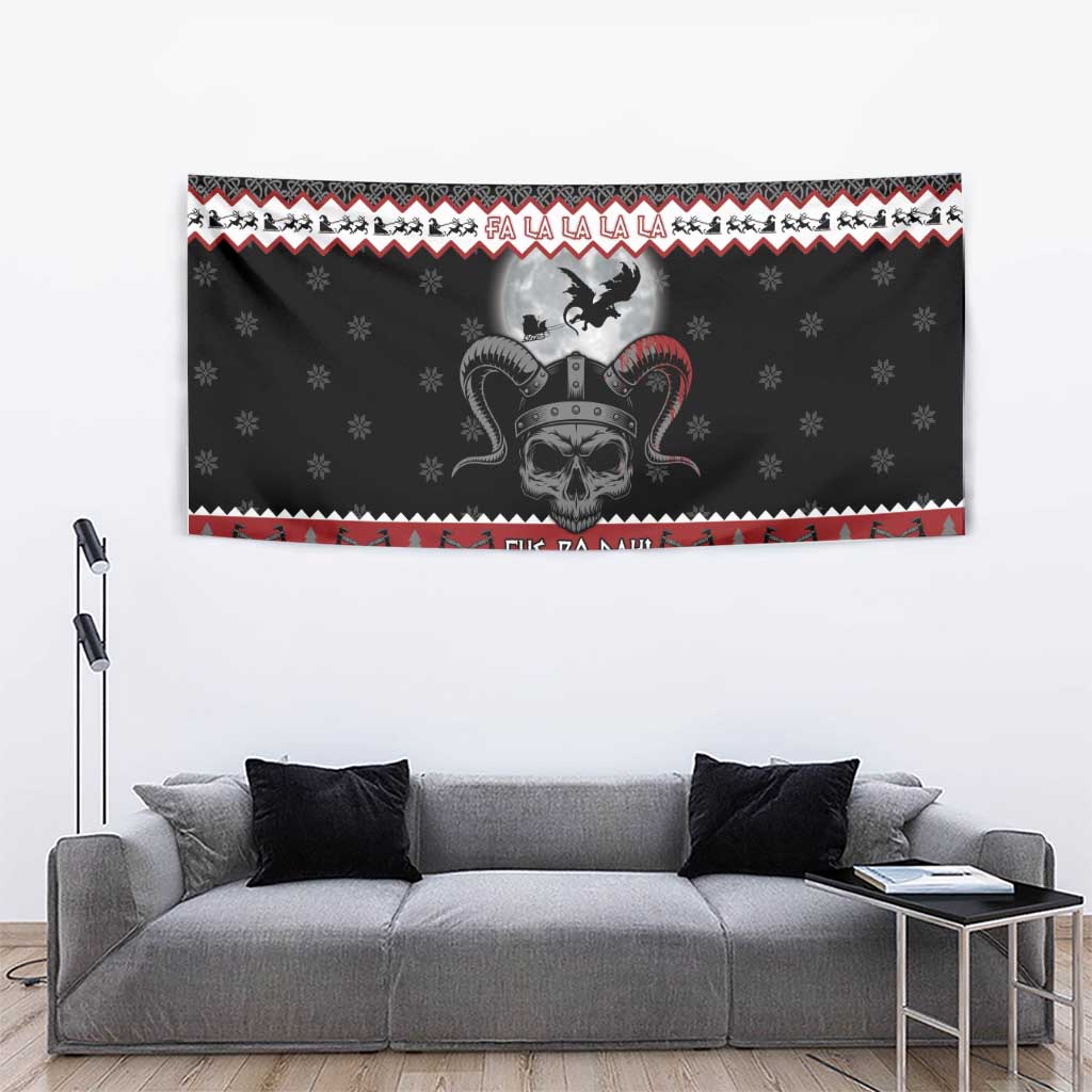 Vikings Christmas Tapestry Fa La La La Fus Ro Dah - Wonder Print Shop