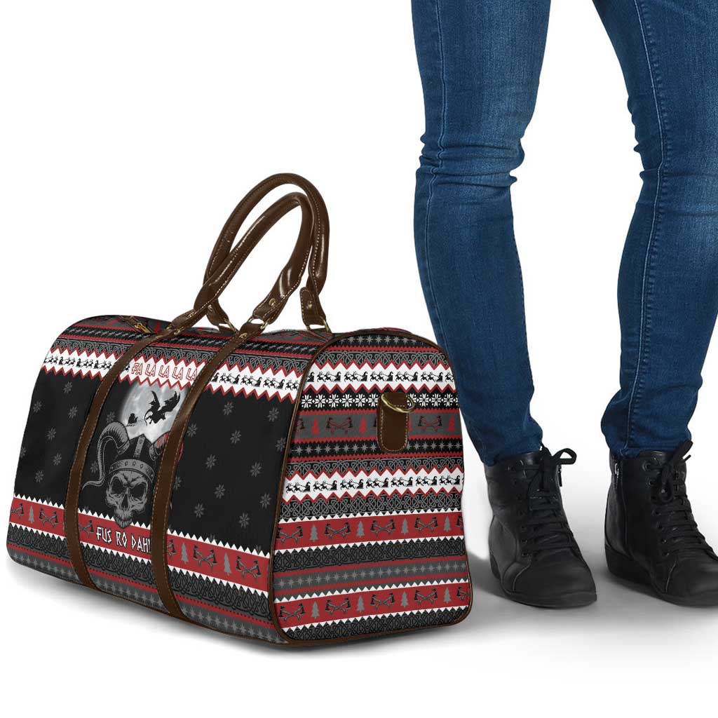 Vikings Christmas Travel Bag Fa La La La Fus Ro Dah - Wonder Print Shop