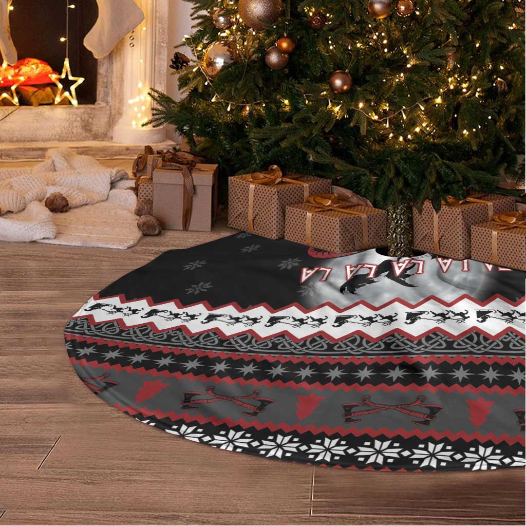Vikings Christmas Tree Skirt Fa La La La Fus Ro Dah - Wonder Print Shop