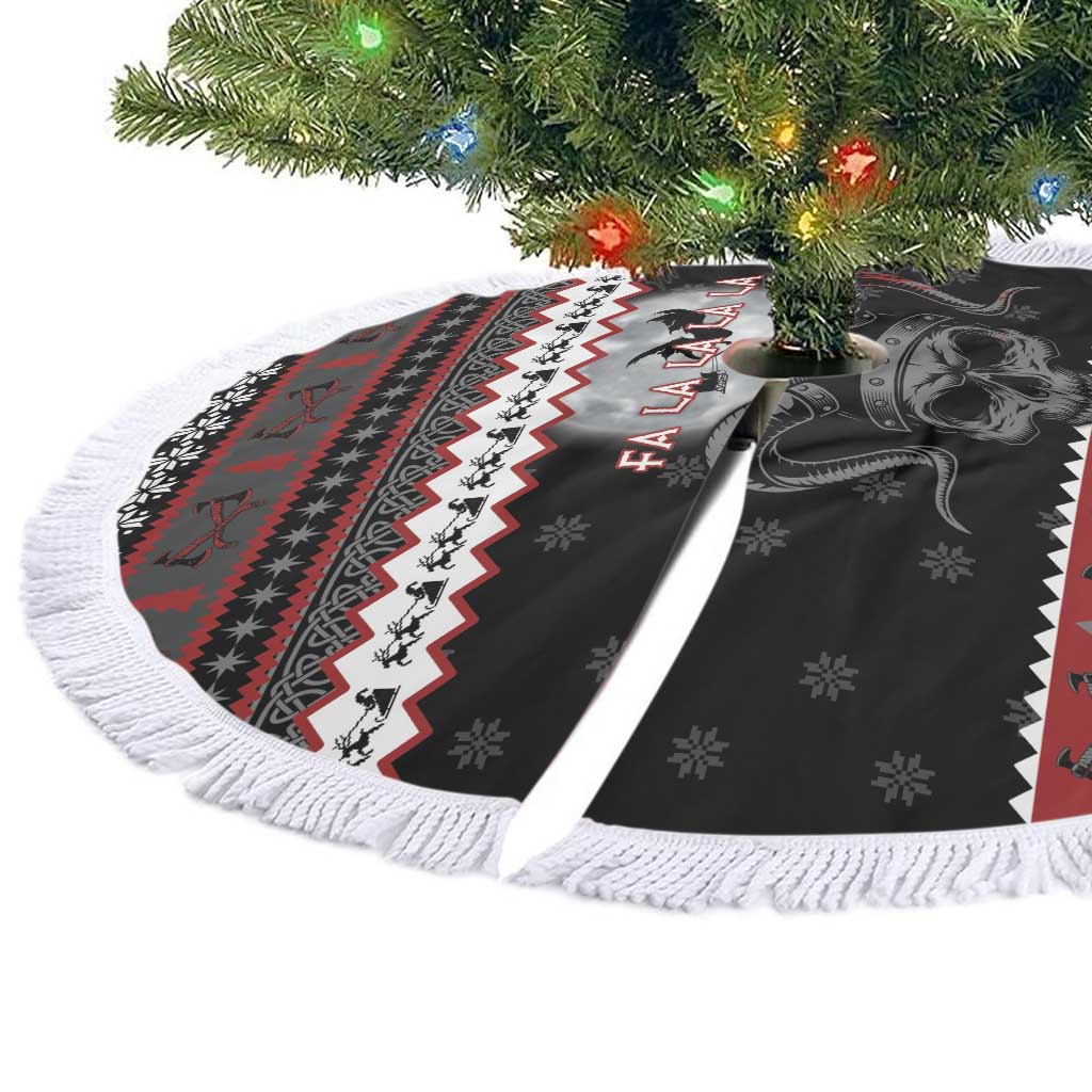 Vikings Christmas Tree Skirt Fa La La La Fus Ro Dah - Wonder Print Shop