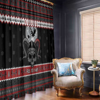 Vikings Christmas Window Curtain Fa La La La Fus Ro Dah - Wonder Print Shop
